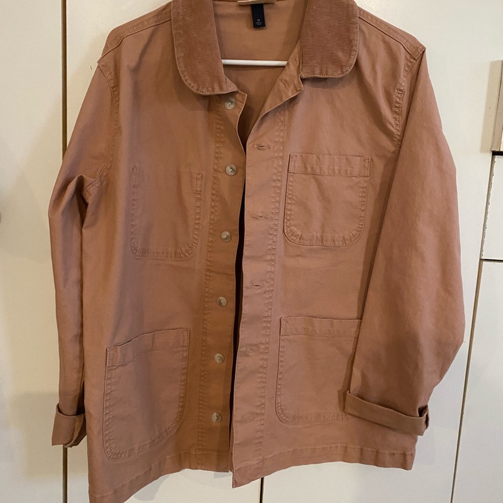 Military style light jacket - light pink! EUC